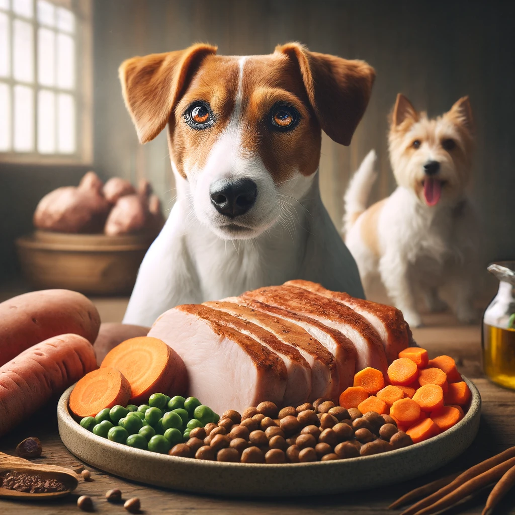 Homemade Dog Food Chicken Recipe With Sweet Potatoes for Jack Russell