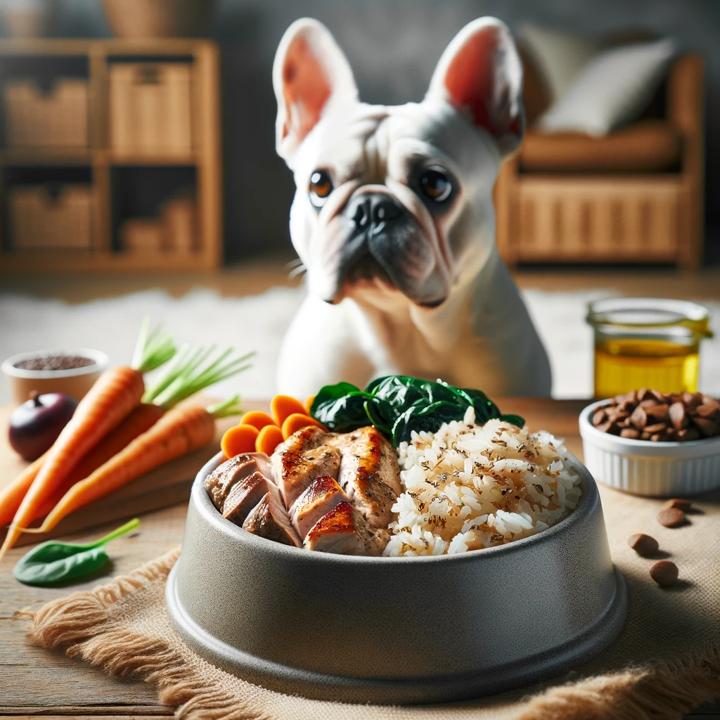 Homemade Dog Food Chicken Recipe With Brown Rice for French Bulldog
