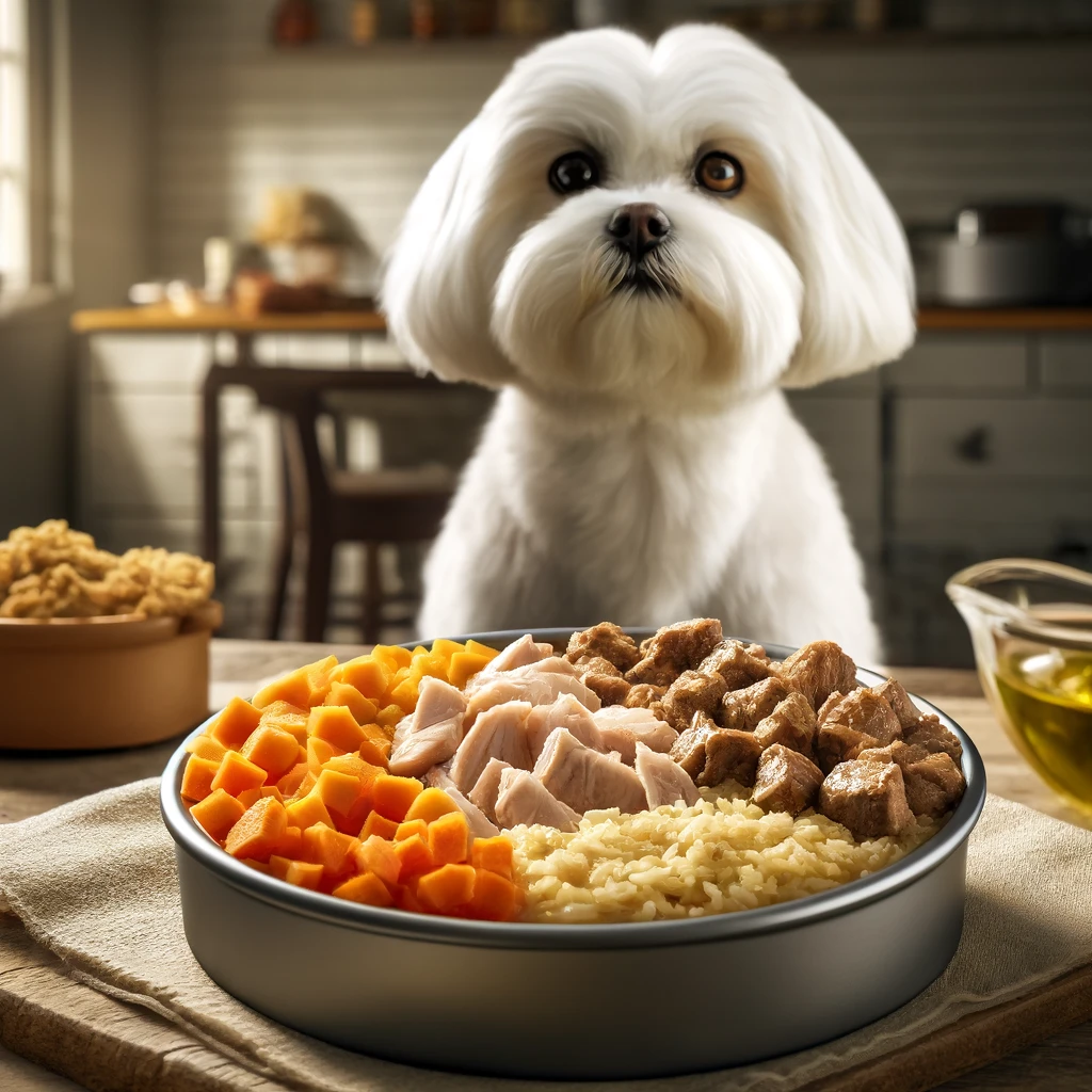 Homemade Dog Food Recipe with Chicken Thighs for Maltese