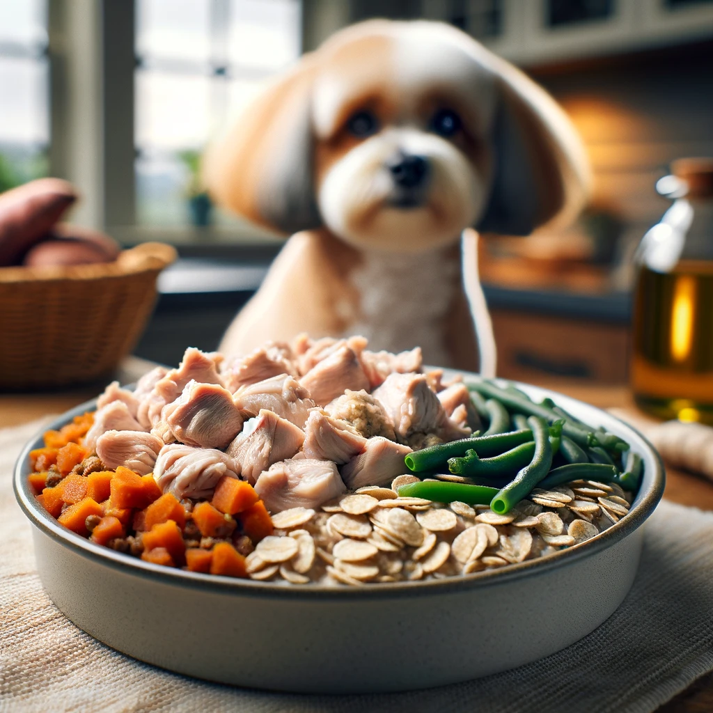 Homemade Dog Food Recipe with Chicken Thighs for Maltipoo.